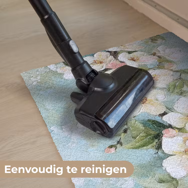 Deurmat - Bloesem - Bladeren - Lichtblauw — 9