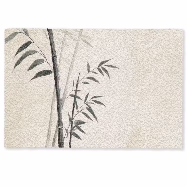Deurmat - Japandi - Bamboe - Beige — 1