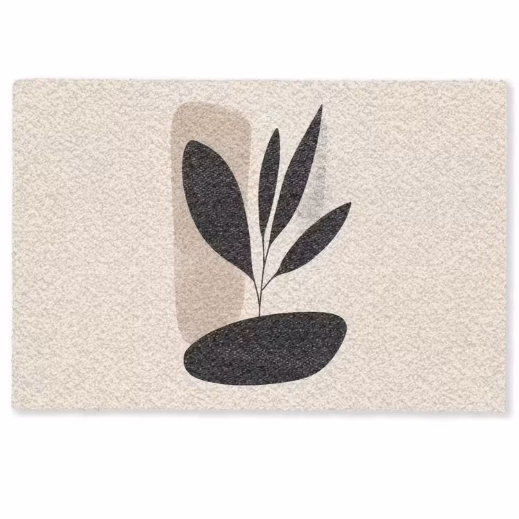 Deurmat - Plant - Beige - Japandi — 1
