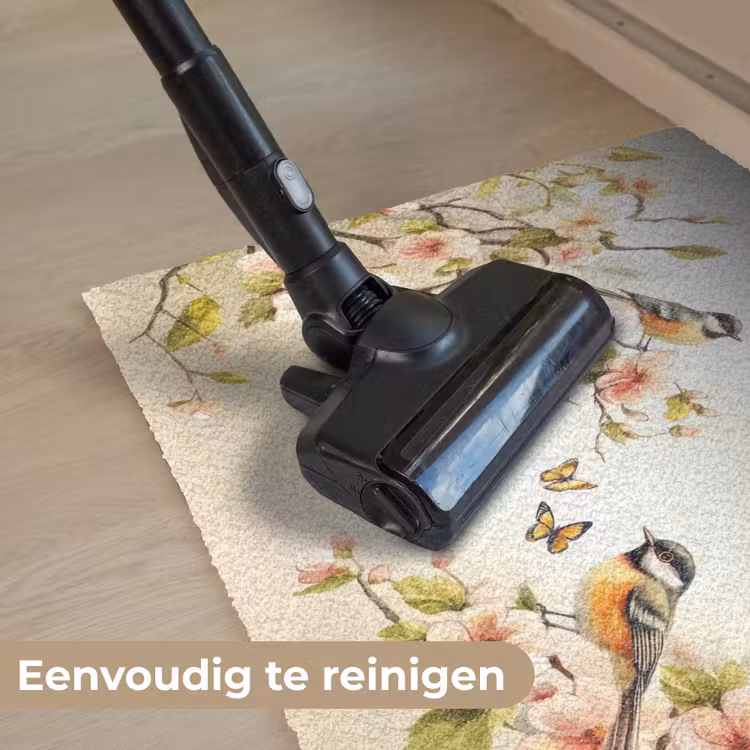 Deurmat - Takken - Bloemen - Vogeltjes - Roze — 9