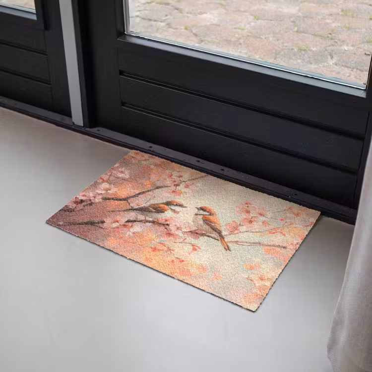 Deurmat - Vogels - Romantic - Bloesemtak — 2