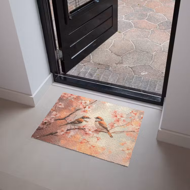 Deurmat - Vogels - Romantic - Bloesemtak — 4