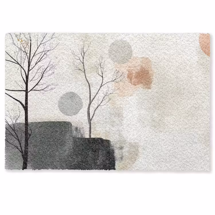 Deurmat - Wabi sabi - Beige - Plant — 1