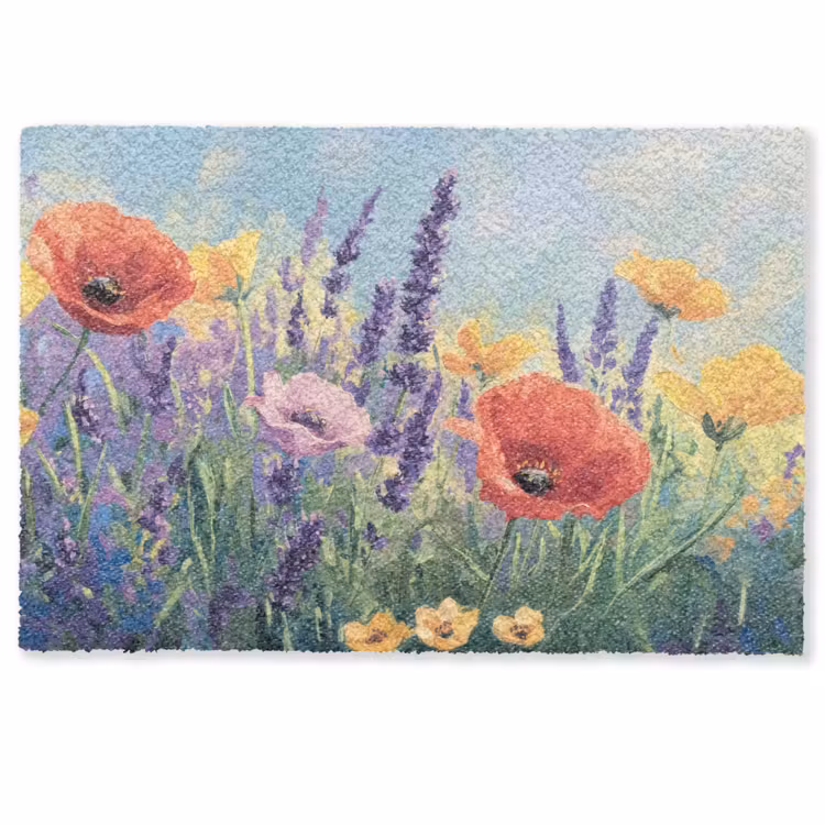 Deurmat - Weide - Bloemen - Kleurrijk — 1