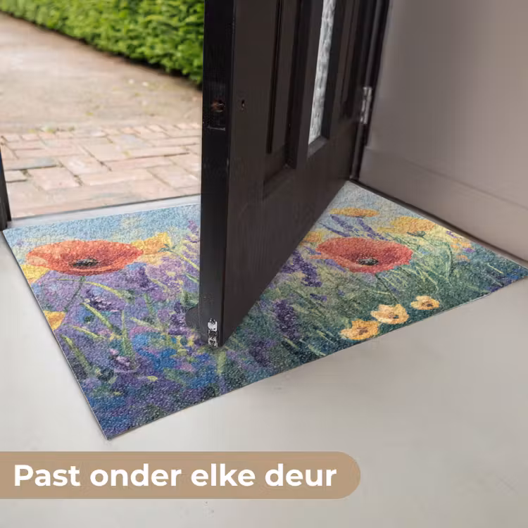 Deurmat - Weide - Bloemen - Kleurrijk — 7