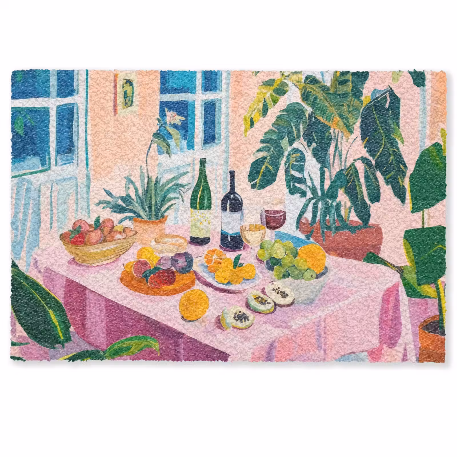Deurmat - Tafel - Wijn - Fruit — 1