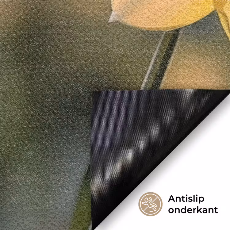 Deurmat - Bloemen - Geel - Wazig — 6