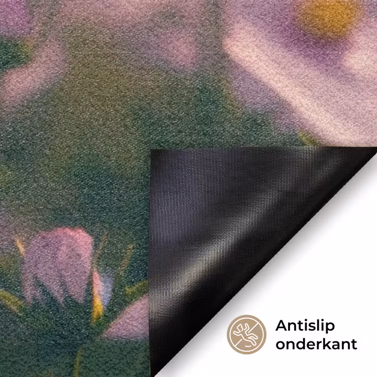 Deurmat - Bloemen - Paars - Wazig — 6