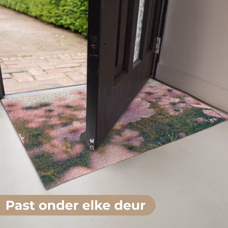 Deurmat - Bloemen - Paars - Wazig — 7
