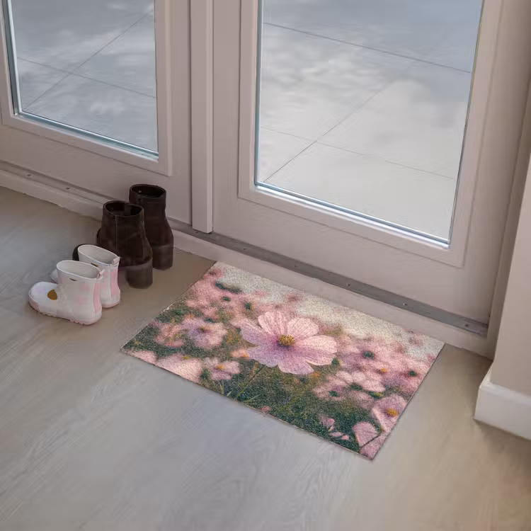 Deurmat - Bloemen - Paars - Wazig — 8