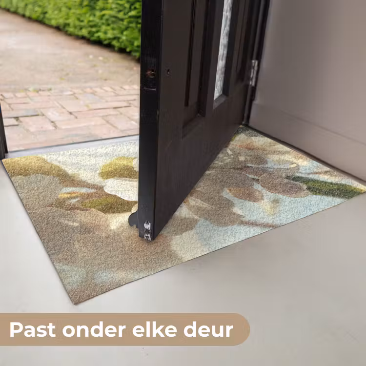 Deurmat - Bloesems - Wit - Zonnestralen - Bloemblaadjes — 7
