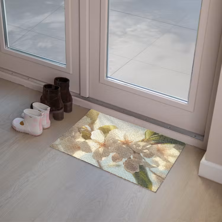 Deurmat - Bloesems - Wit - Zonnestralen - Bloemblaadjes — 8