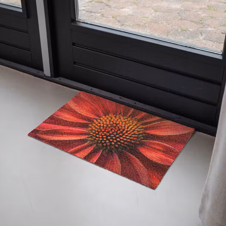 Deurmat - Close up - Bloem- Rood — 2