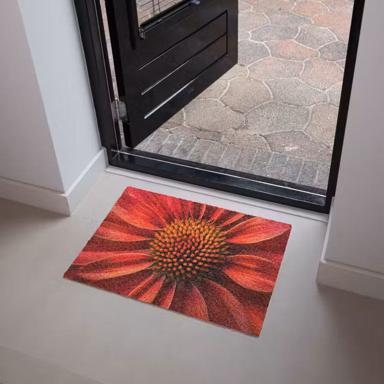 Deurmat - Close up - Bloem- Rood — 4
