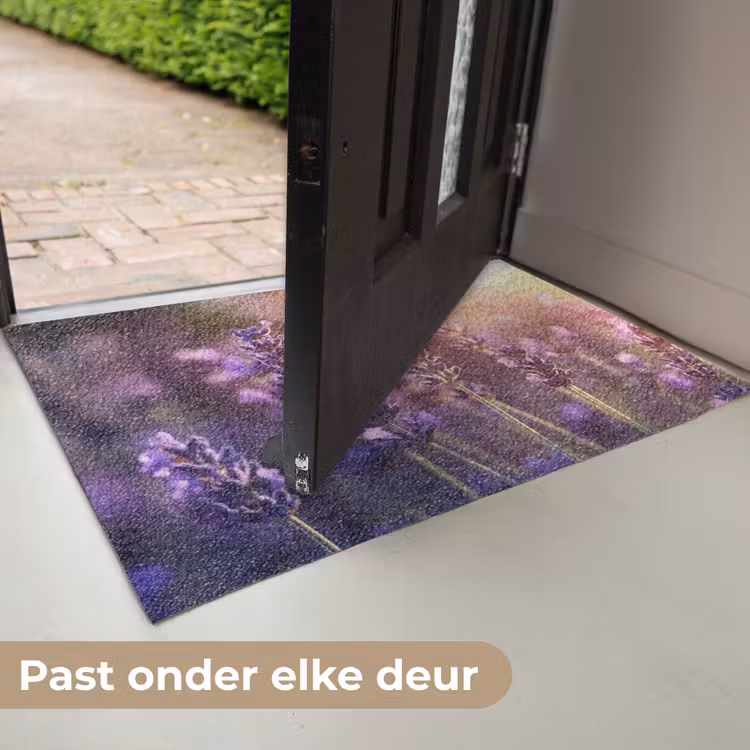 Deurmat - Lavendelbloemen - Paars - Zonlicht — 7