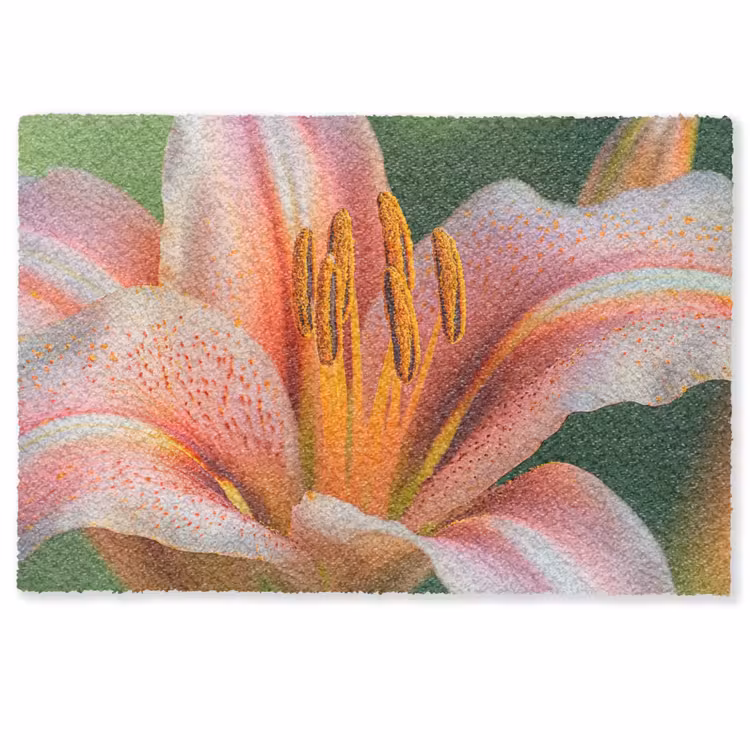 Deurmat - Lelie - Close up - Lichtroze — 1