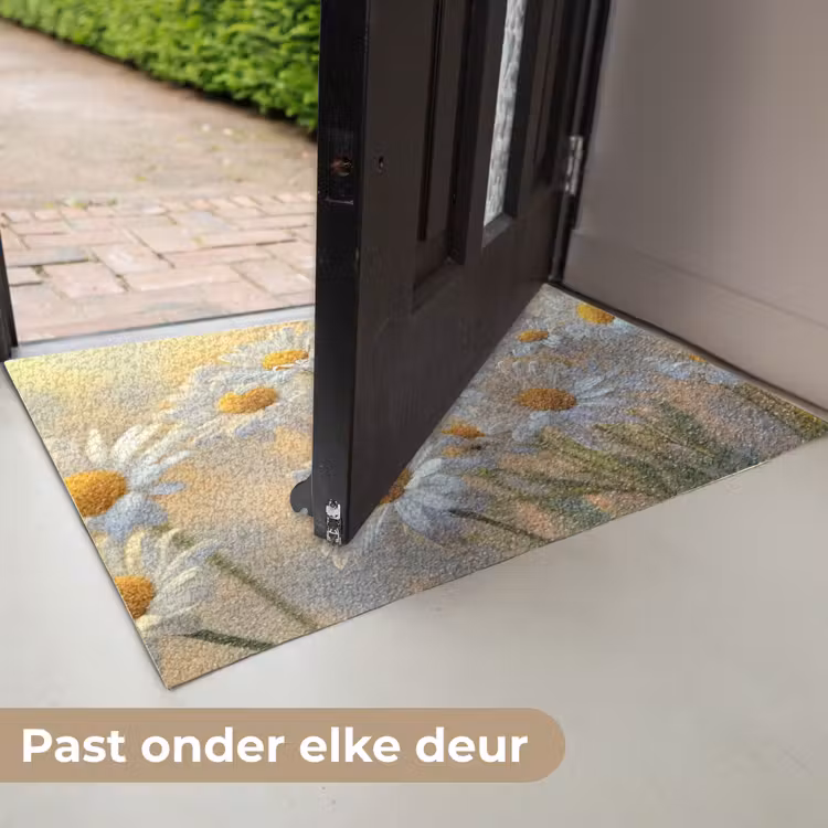 Deurmat - Madeliefjes - Wit - Zonlicht — 7