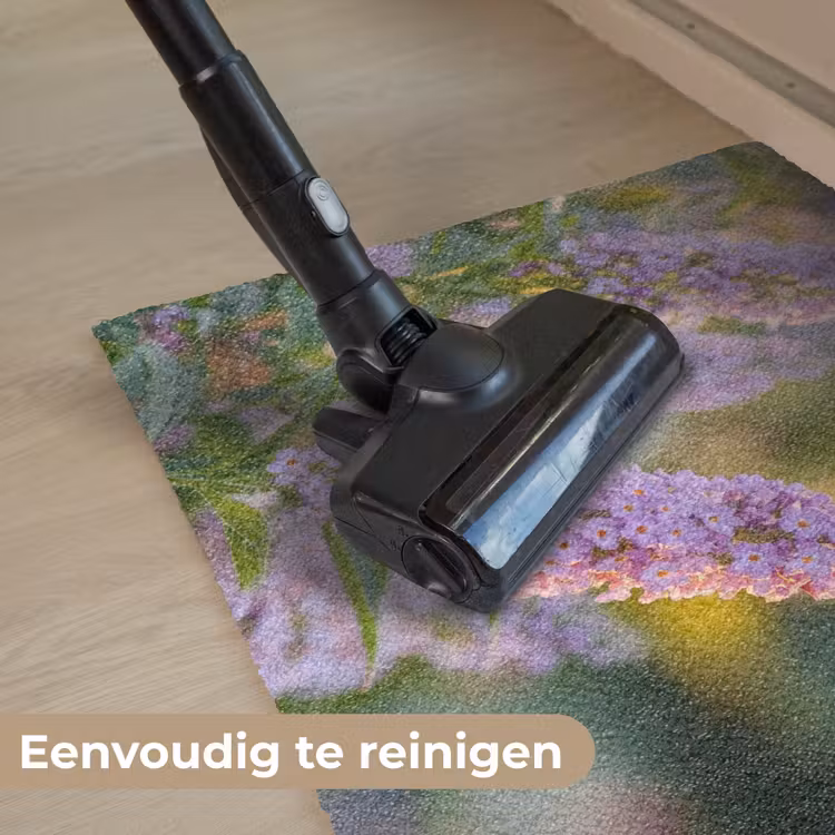 Deurmat - Sierlijke - Vlinder - Paarse - Bloemen — 9