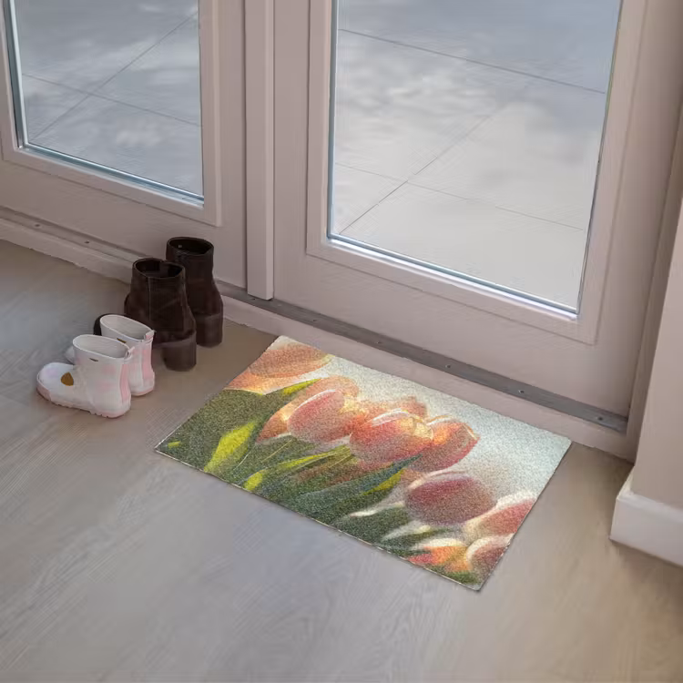 Deurmat - Tulpen - Roze - Zonnestralen — 8