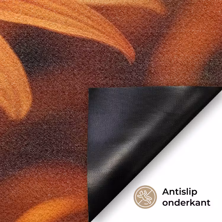 Deurmat - Vlinder - Bloemen - Oranje — 6