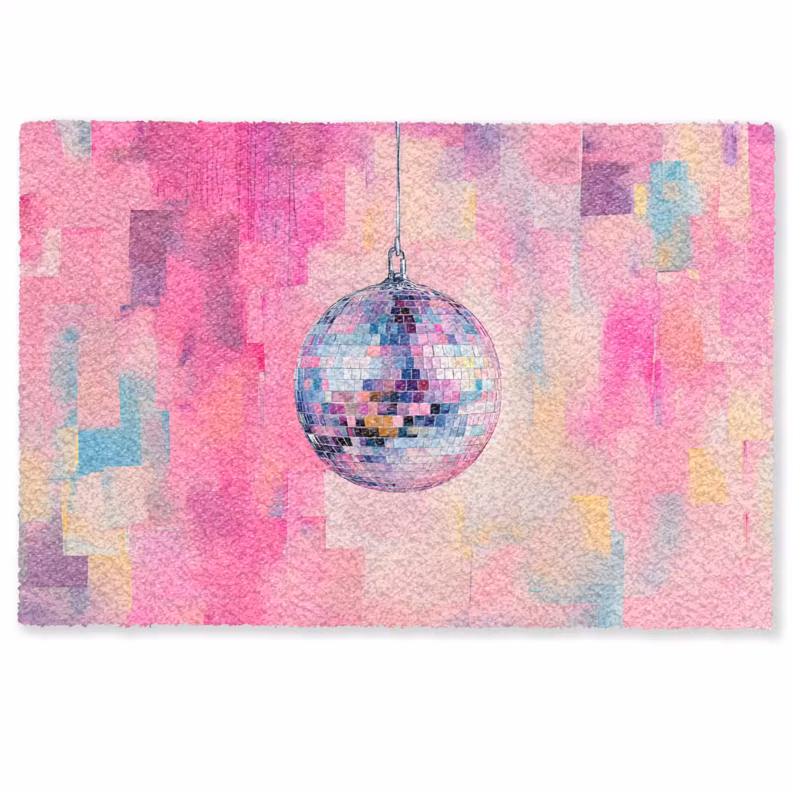 Deurmat - Discobal - Pink - Verf — 1