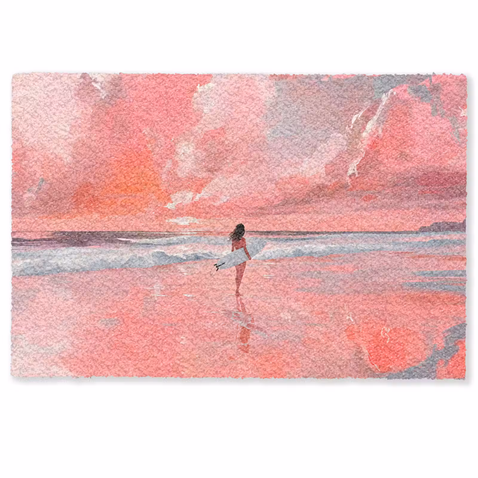 Deurmat - Roze - Surfen - Zee — 1