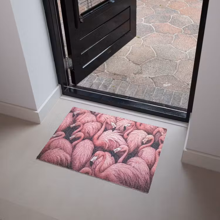 Deurmat - Flamingo - Roze - Dieren — 4