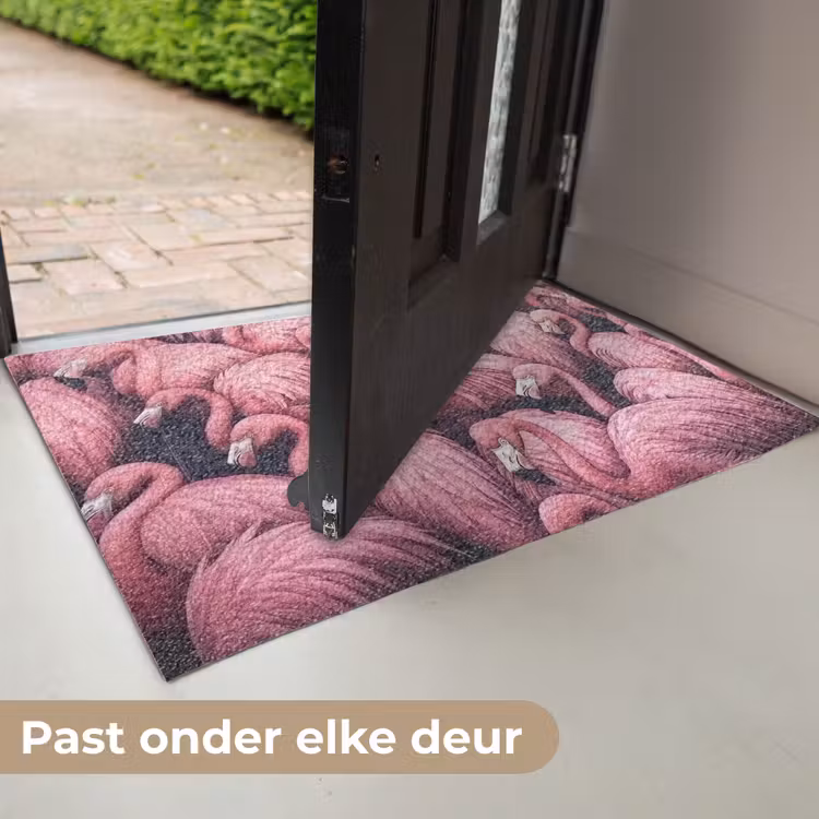 Deurmat - Flamingo - Roze - Dieren — 7