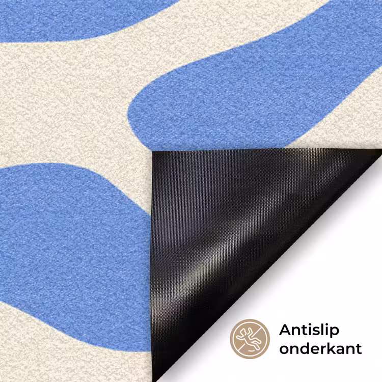 Deurmat - Minimalistisch - Organisch patroon - Blauw — 6