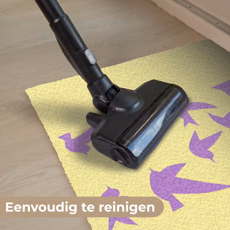 Deurmat - Vogels - Cirkel - Geel - Beweging — 9