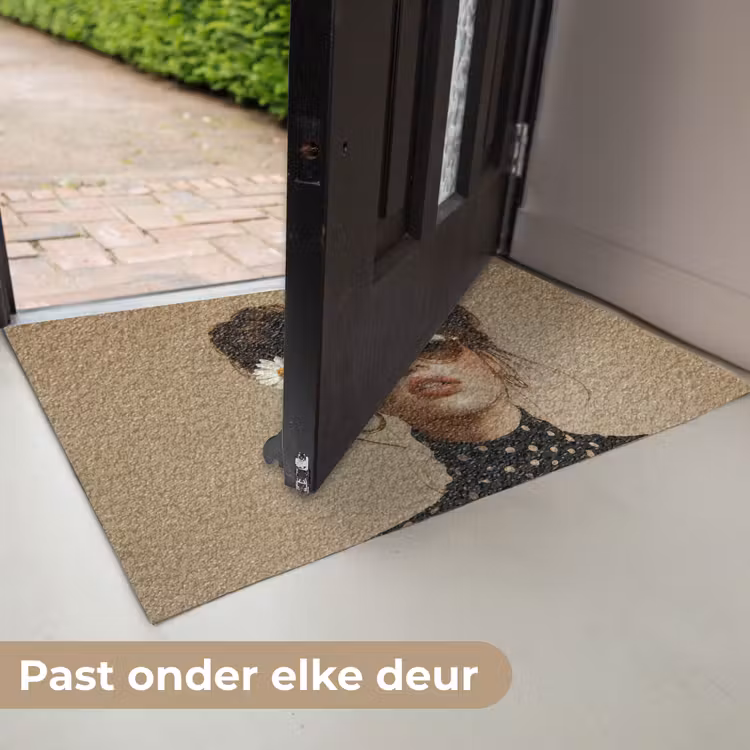 Deurmat - Vrouw - Beige - Bloem - Modern - Portret — 7