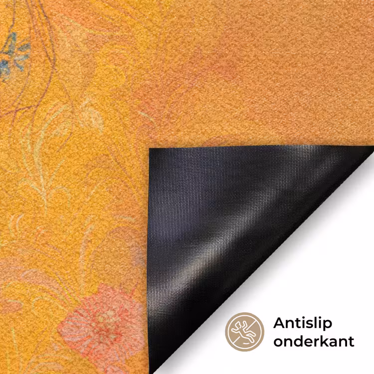 Deurmat - Vrouw - Bloemen - Aesthetic - Oranje — 6