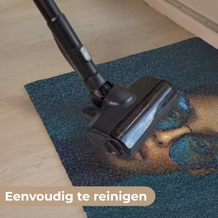 Deurmat - Vrouw - Vlinder - Bril - Blauw - Modern - Portret — 9