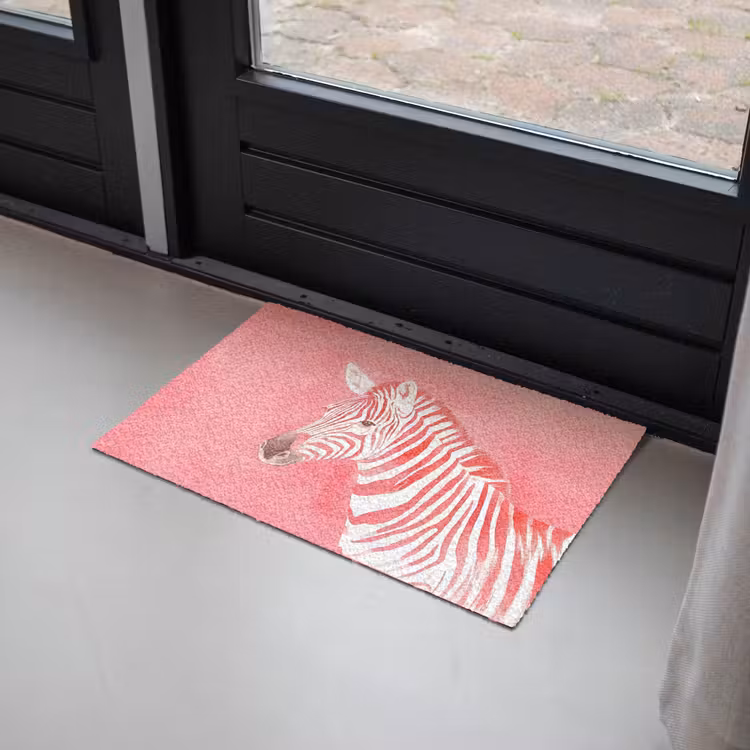 Deurmat - Zebra - Pink - Verf — 2