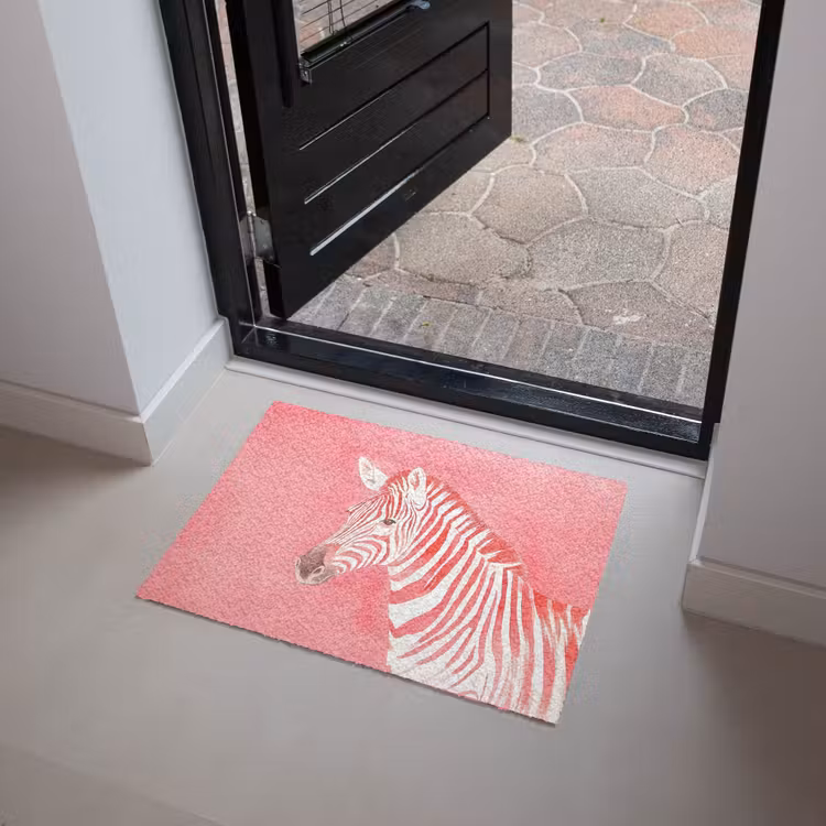 Deurmat - Zebra - Pink - Verf — 4