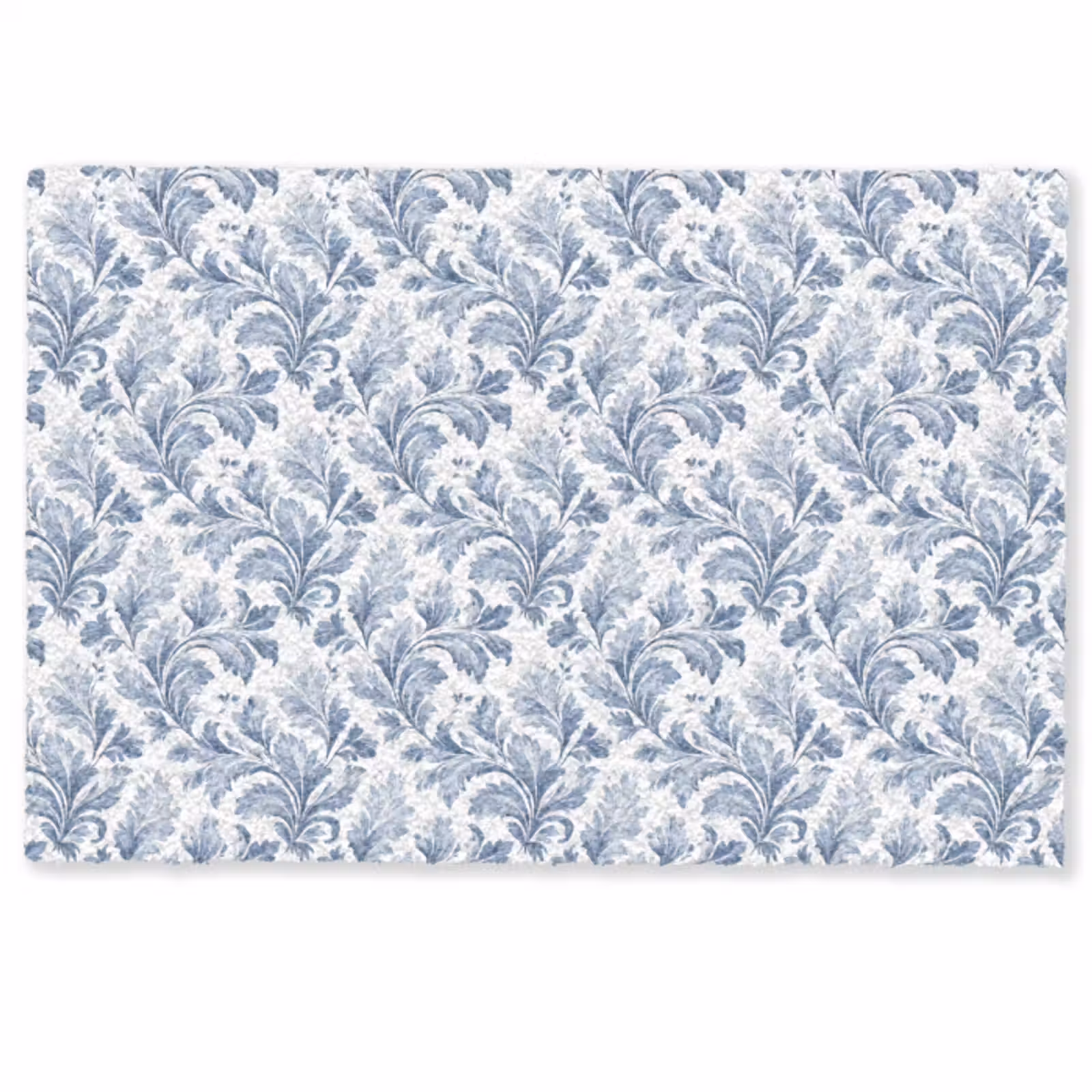 Deurmat - Bladeren - Blauw - Patroon — 1
