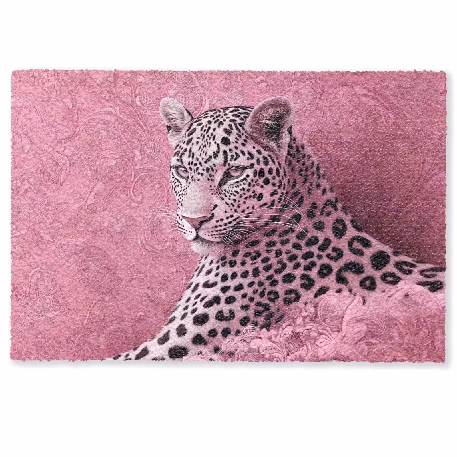 Deurmat - Panter - Luxe - Roze — 1