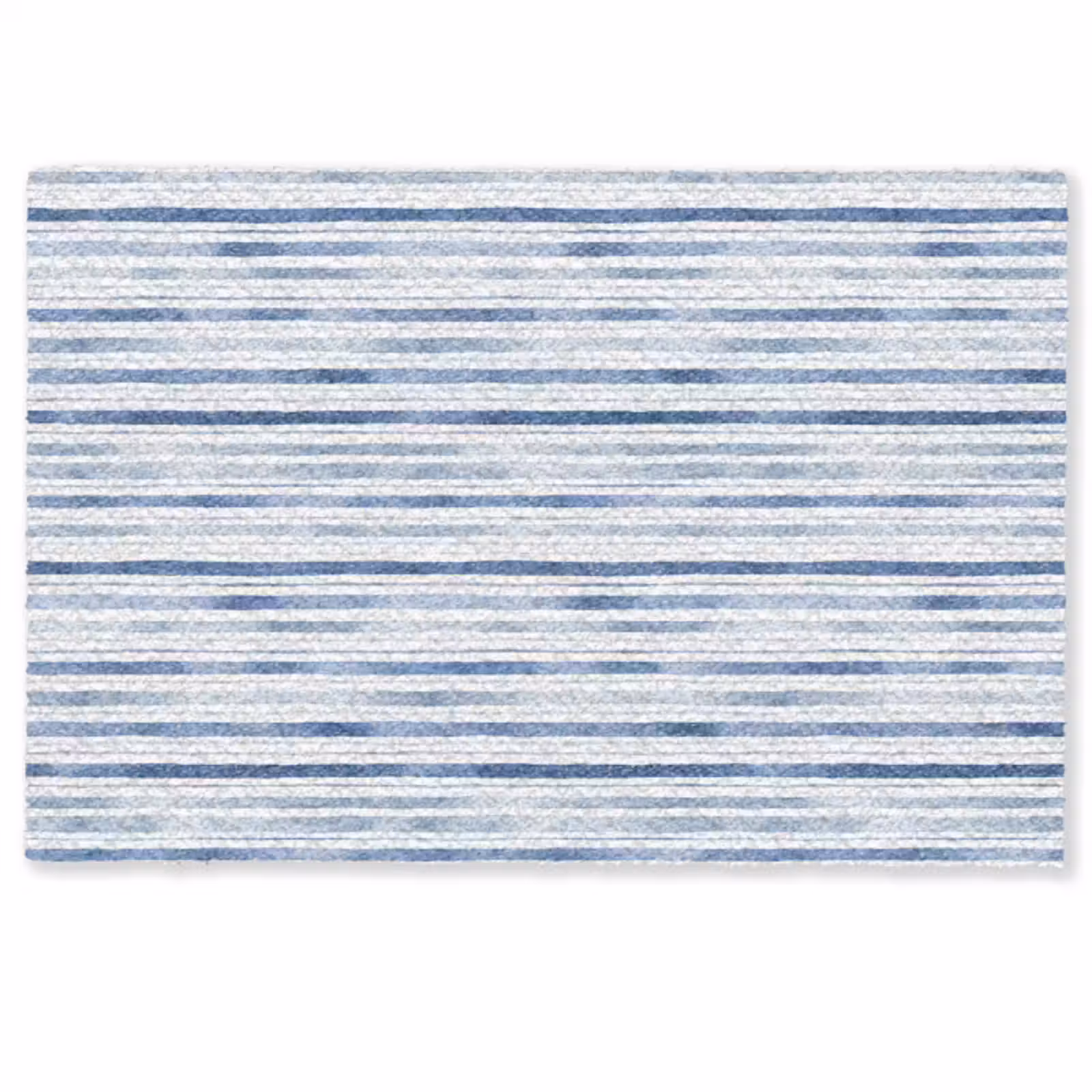 Deurmat - Strepen - Patroon - Blauw - Wit — 1