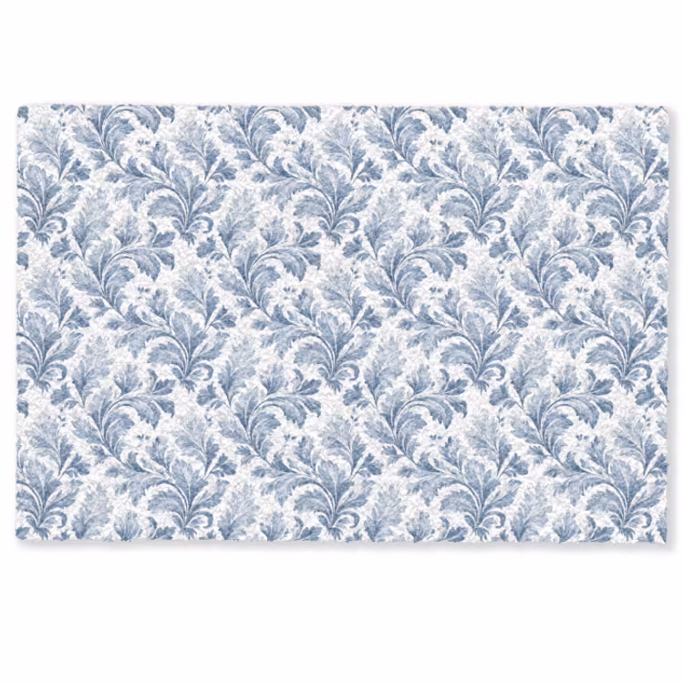 Deurmat - Bladeren - Blauw - Patroon — 1