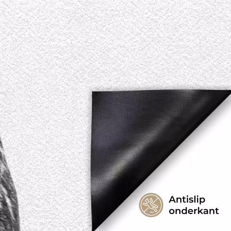 Deurmat - Honden - Bivakmuts - Zwart - wit — 6