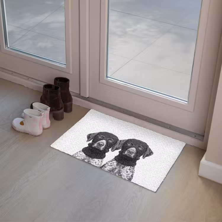 Deurmat - Honden - Bivakmuts - Zwart - wit — 8