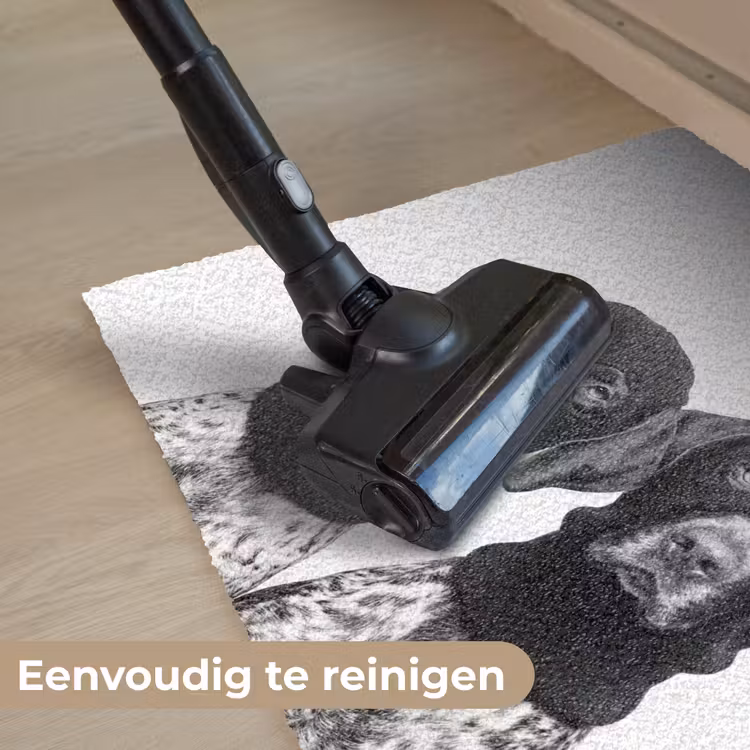 Deurmat - Honden - Bivakmuts - Zwart - wit — 9