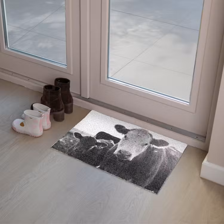 Deurmat - Koeien - Zwart - Wit — 8