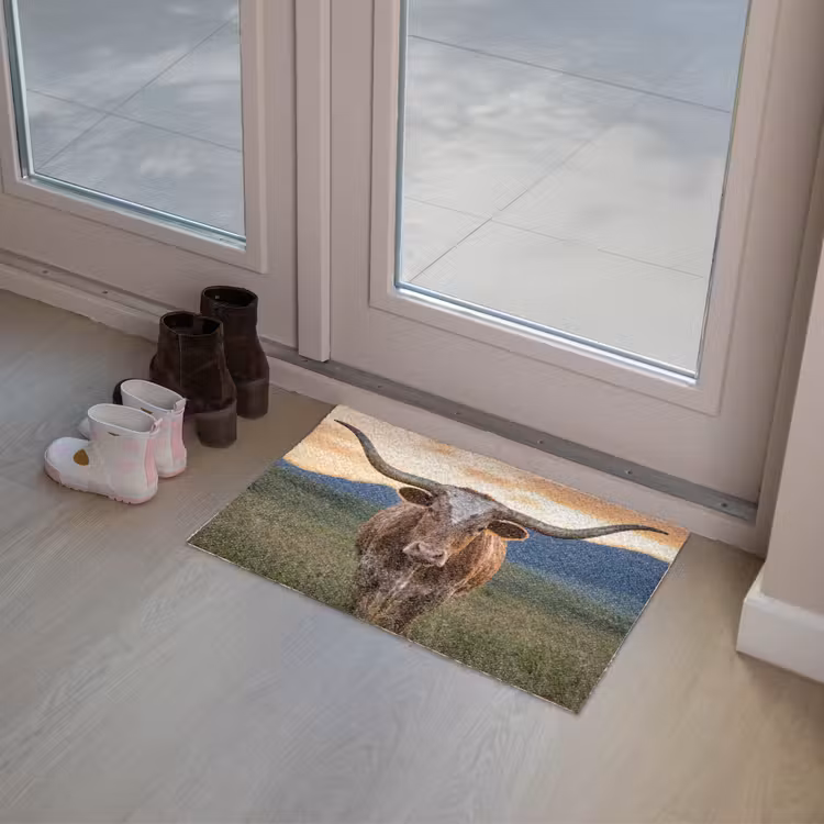 Deurmat - Longhorn - Landschap - Zonsondergang — 8