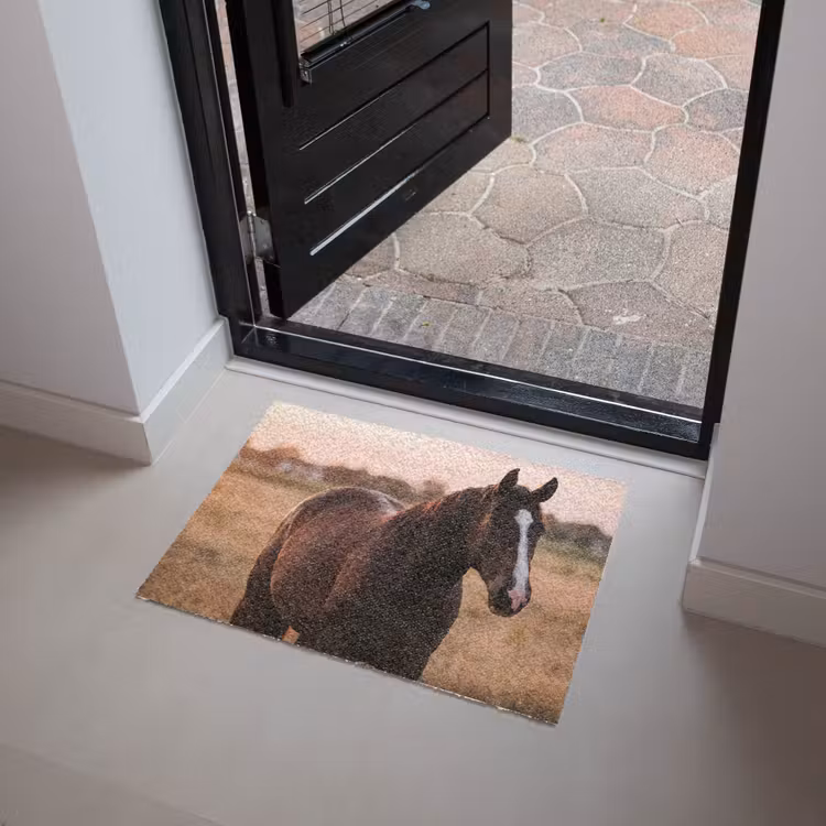 Deurmat - Paard - Zonsondergang - Bruin — 4