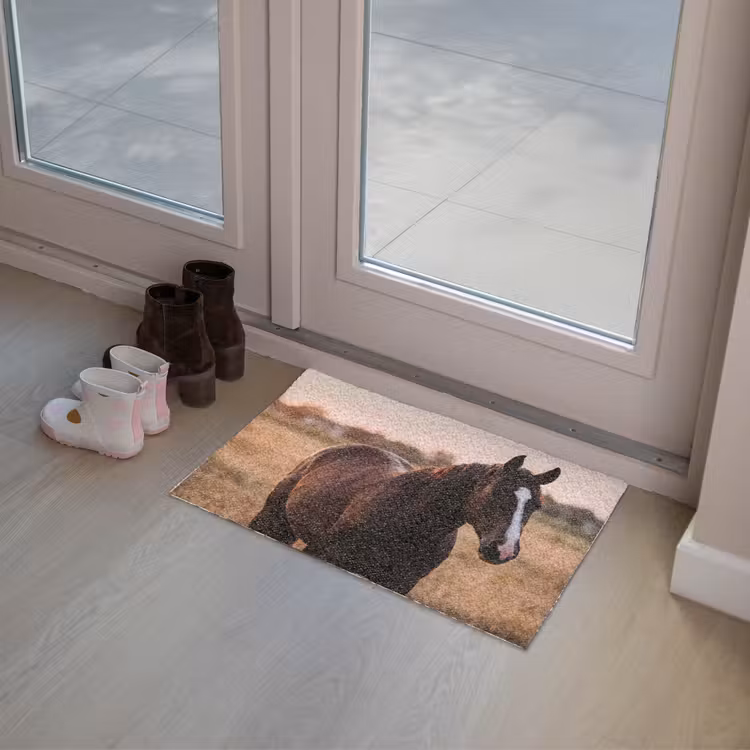 Deurmat - Paard - Zonsondergang - Bruin — 8