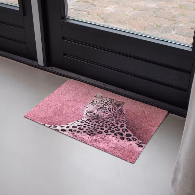 Deurmat - Panter - Luxe - Roze — 2