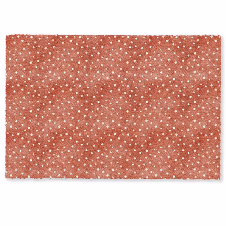 Deurmat - Patroon - Stippen - Rood - Wit — 1