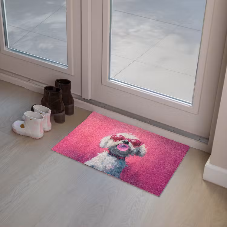 Deurmat - Pink - Hond - Bubbel — 8