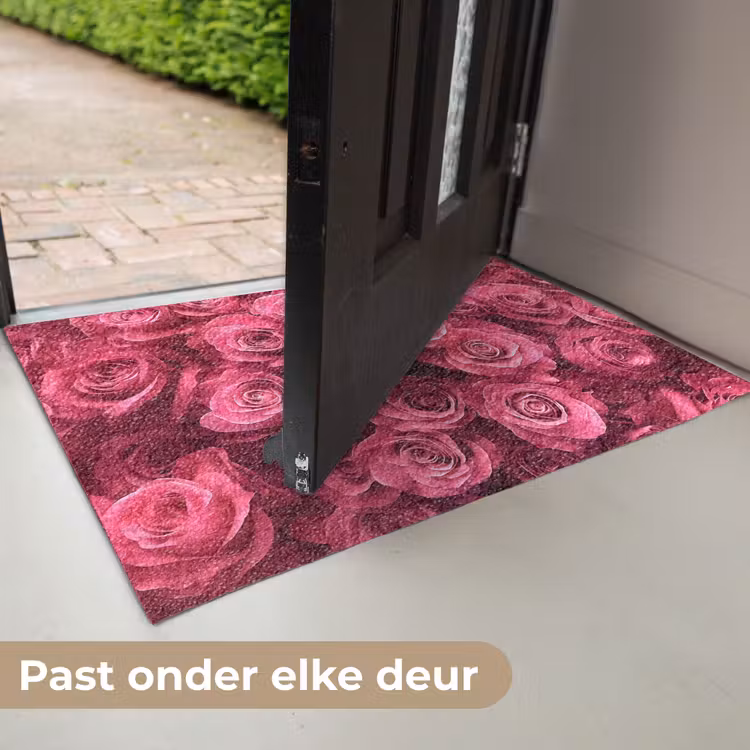 Deurmat - Rozen - Pink - Bloem — 7